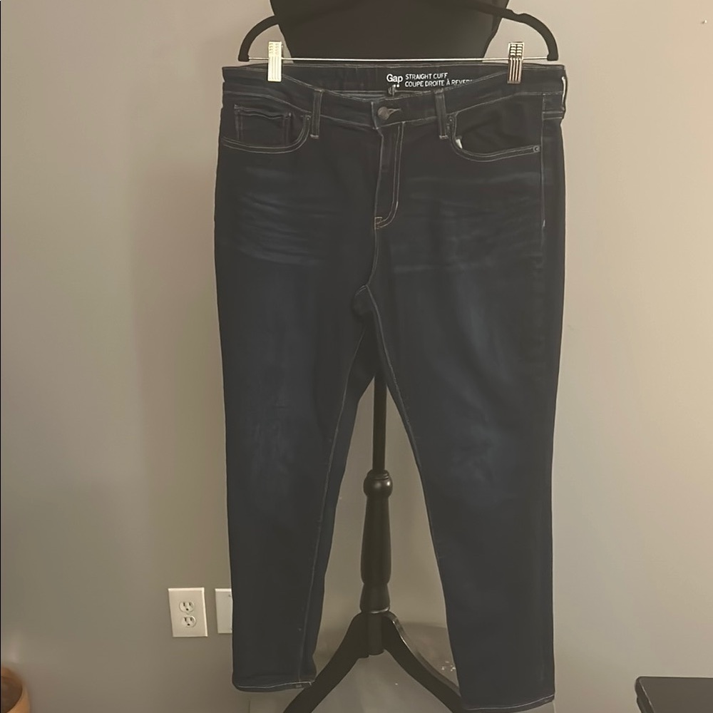 GAP Women's Straight Leg Jeans - Dark Blue